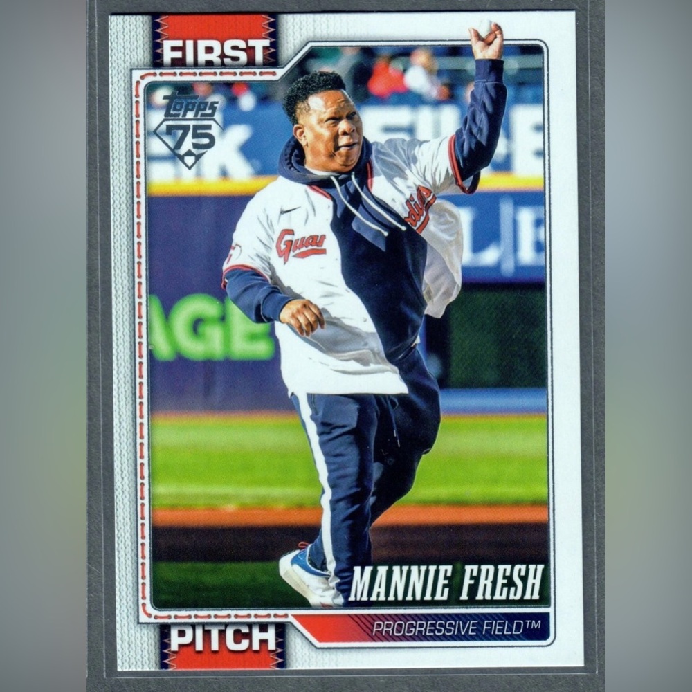 2026 Topps 75th Anniversary Card, 1st Pitch, with Mannie Fresh - Picture 1 of 1